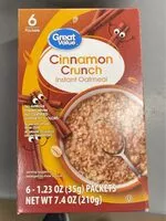Mängden socker i Cinnamon Crunch Instant Oatmeal