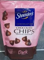 Mängden socker i Chocolate chips pépites de chocolat dark