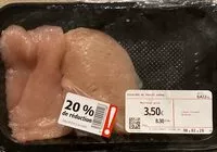 Mängden socker i Escalope de poulet