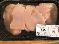 Mängden socker i Escalopes de poulet