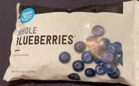 Mängden socker i Whole blueberries