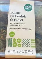 Mängden socker i bulgar tabbouleh & falafel