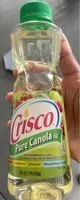 Mängden socker i Crisco pure canola oil