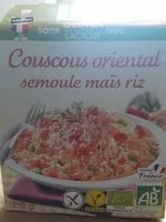 Mängden socker i Couscous oriental semoule maïs riz