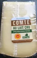 Mängden socker i Comté au lait cru