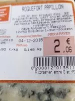 Mängden socker i Roquefort