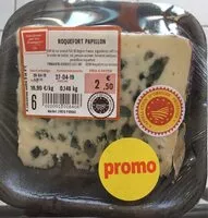 Mängden socker i Roquefort papillon