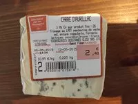 Mängden socker i Carré d'Aurillac