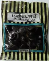 Mängden socker i Lakridsknapper