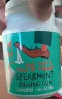 Mängden socker i Spearmint Tyggegummi