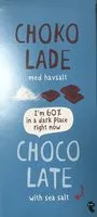 Mängden socker i Chocolate with sea salt