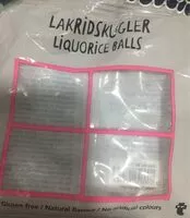 Mängden socker i Liquorice balls