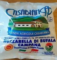 Mängden socker i Mozzarella di buffala campana