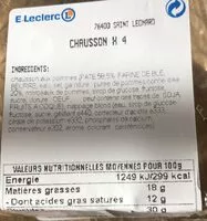 Mängden socker i Chaussons aux pommes