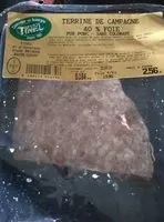 Mängden socker i Terrine de campagne 40% foie