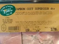 Mängden socker i Jambon cuit supérieur
