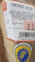 Mängden socker i Tomme de savoie IGP