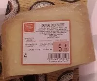 Mängden socker i Gruyère Suisse