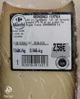 Mängden socker i Abondance Fermier