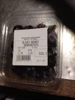 Mängden socker i Olives noires