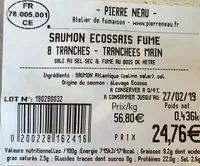 Mängden socker i Saumon fume