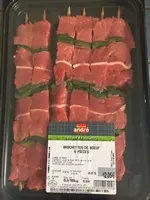 Mängden socker i Brochettes de boeuf