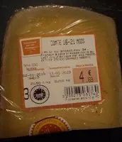 Mängden socker i Comté 16-21 mois