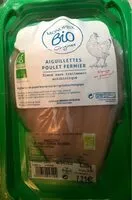 Mängden socker i Aiguillettes poulet fermier