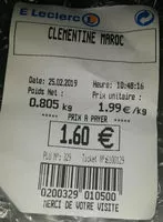 Mängden socker i Clémentine maroc