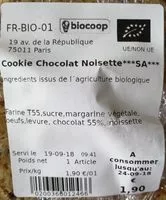Mängden socker i Cookie Chocolat Noisette