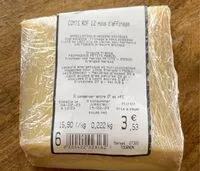 Mängden socker i Comté