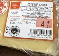 Mängden socker i Comte rdf 12 mois