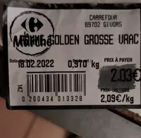 Mängden socker i Pomme golden grosse vrac