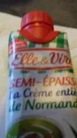 Mängden socker i La crème entière de Normandie semi-épaisse
