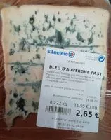 Mängden socker i Bleu d'Auvergne past