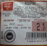 Mängden socker i Roquefort