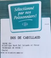 Mängden socker i Dos de cabillaud