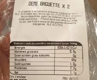 Mängden socker i Demi baguette