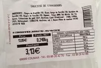 Mängden socker i Saucisse de strasbourg
