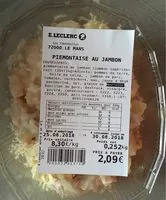 Mängden socker i Piemontaise au jambon