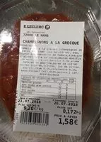 Mängden socker i Champignon a la grecque