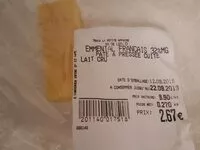 Mängden socker i Emmental Français