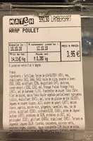 Mängden socker i Wrap poulet