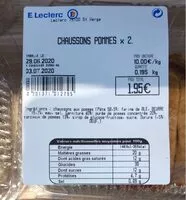 Mängden socker i Chaussons au pommes