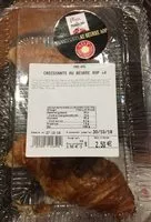 Mängden socker i Croissants au beurre AOP X4