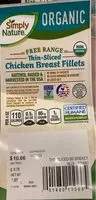 Mängden socker i Thin sliced chicken breast