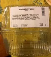 Mängden socker i Pain chocolat pur beurre