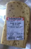 Mängden socker i Gouda au cumin