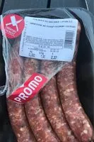 Mängden socker i Saucisse Ketchup Oignon