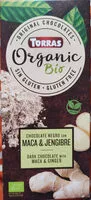 Mängden socker i chocolate negro con maca y jengibre